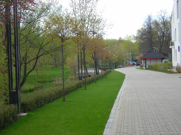 Мощение дорожек с подготовкой основания для пешеходов